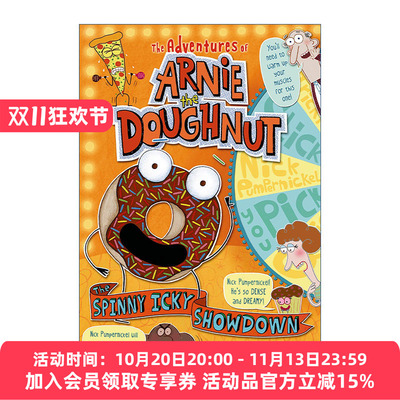 甜甜圈阿尼的冒险  英文原版 The Spinny Icky Showdown: Adventures of Arnie the Doughnut 章节书 英文版 进口英语原版书籍