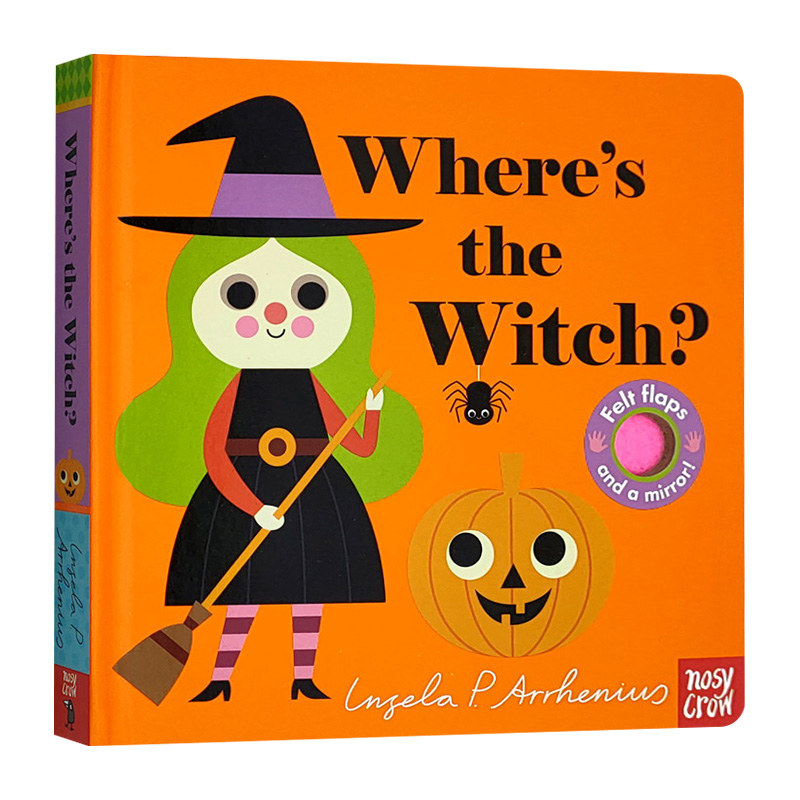 where is the witch,underthewitch 女巫在哪里 英文原版绘本 where"s the witch 幼儿英语启蒙纸板触摸