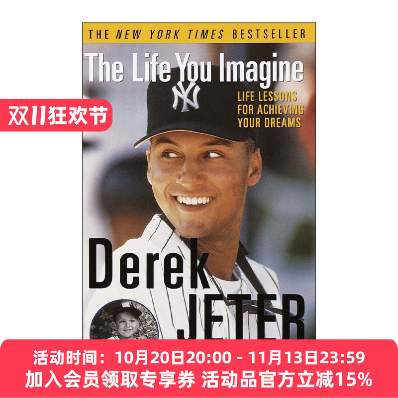 英文原版 The Life You Imagine 你想象的生活 实现梦想的人生课程 Derek Jeter德瑞克·基特自传 前美国职业棒球大联盟球员