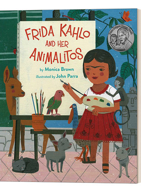 华研原版 英文原版 Frida Kahlo and Her Animalitos 弗里达·卡罗和她的动物 儿童艺术绘本 精装 英文版 进口英语原版书籍