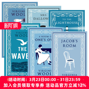 英文原版 Alma Classics 伍尔夫系列6册 一间自己的房间/海浪/达洛维夫人/到灯塔去 英文版 进口英语原版书籍