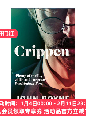 英文原版 Crippen 克里平 约翰·伯恩畅销历史悬疑小说 穿条纹衣服的男孩作者 英文版 进口英语原版书籍