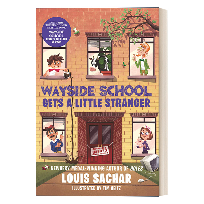 英文原版 Wayside School Gets a Little Stranger 歪歪路小学3 新来的代课老师 英文版 进口英语原版书籍