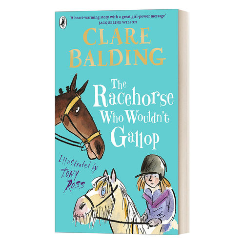 英文原版 The Racehorse Who Wouldn't Gallop 不肯跳跃的赛马 中小学生英语课外阅读读物 儿童桥梁章节漫画书 英文版 进口英语书