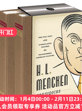 门肯故事集 英文原版 H. L. Mencken Prejudices 偏见集 美国文库系列 精装收藏 英文版 进口原版英语文学书籍