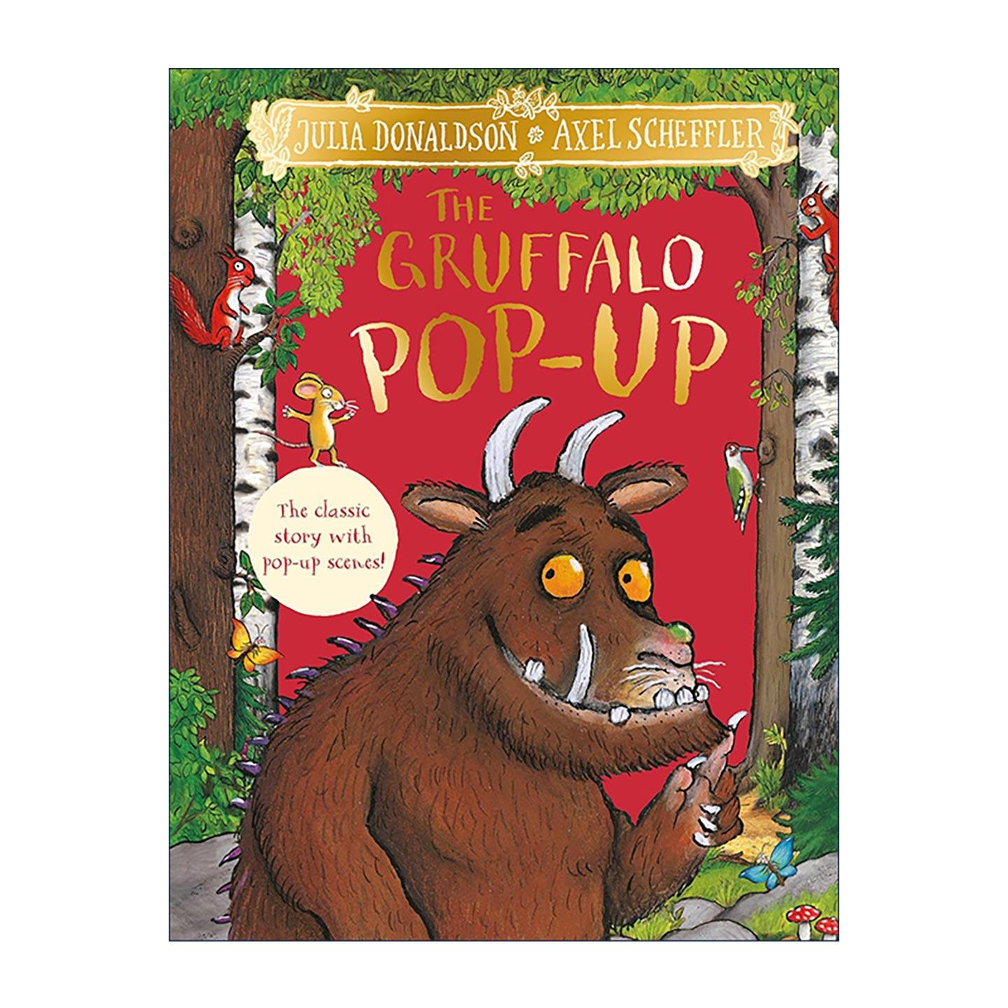 英文原版 The Gruffalo Pop-Up 咕噜牛3D弹出式立体书 儿童大开本绘本精装 英文版 进口英语原版书籍