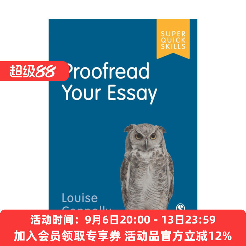 如何校对论文 英文原版 Proofread Your Essay SAGE学术技能入门系列 英美大学本科生学术指南 英文版 进口英语原版书籍