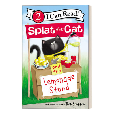 英文原版 Splat the Cat and the Lemonade Stand 啪嗒猫和柠檬汁小摊 I Can Read Level 2分级阅读 英文版 进口英语原版书籍