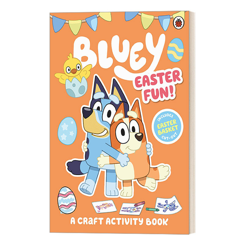 英文原版 Bluey Easter Fun Activity 小蓝狗布鲁里 复活节趣味活动书 绘本 英文版 进口英语原版书籍