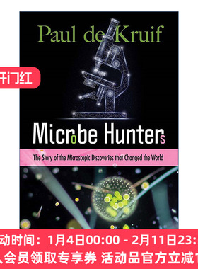 微生物猎人传  英文原版 Microbe Hunters 微观发现改变世界 科普 Paul de Kruif 英文版 进口英语原版书籍