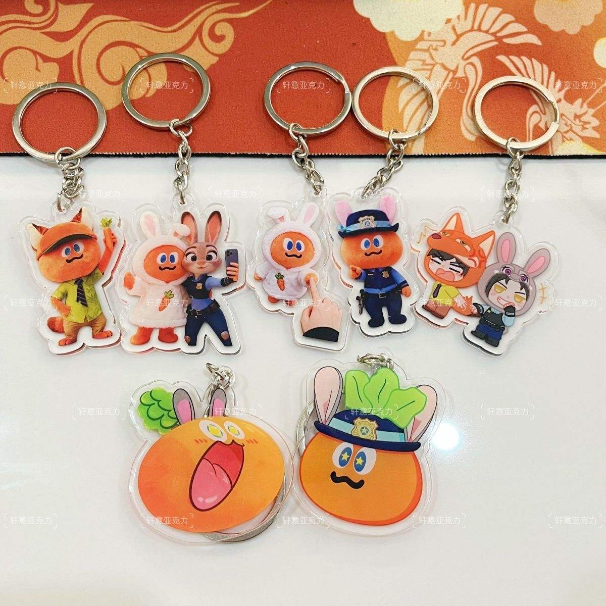 五月天疯狂动物城周边钥匙扣新款