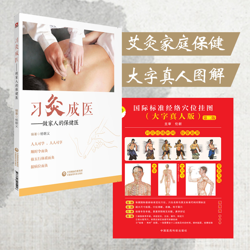 国际标准经络穴位挂图耳穴图经络穴位使用手册彩色大挂图人体经络穴位速查手册习灸成医做家人的保健医中医艾灸疗法运用技法适应症