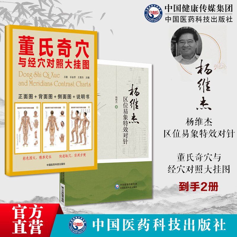 董氏奇穴与经穴对照大挂图杨维杰区位易象特效对针灸特效穴组杨二针特效对针区位易象杨维杰董景昌董氏奇穴人体经络正经新穴位速查