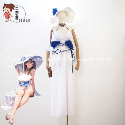 nikke胜利女神妮姬 梅里 海湾女神 性感泳装cos服cosplay服装定制