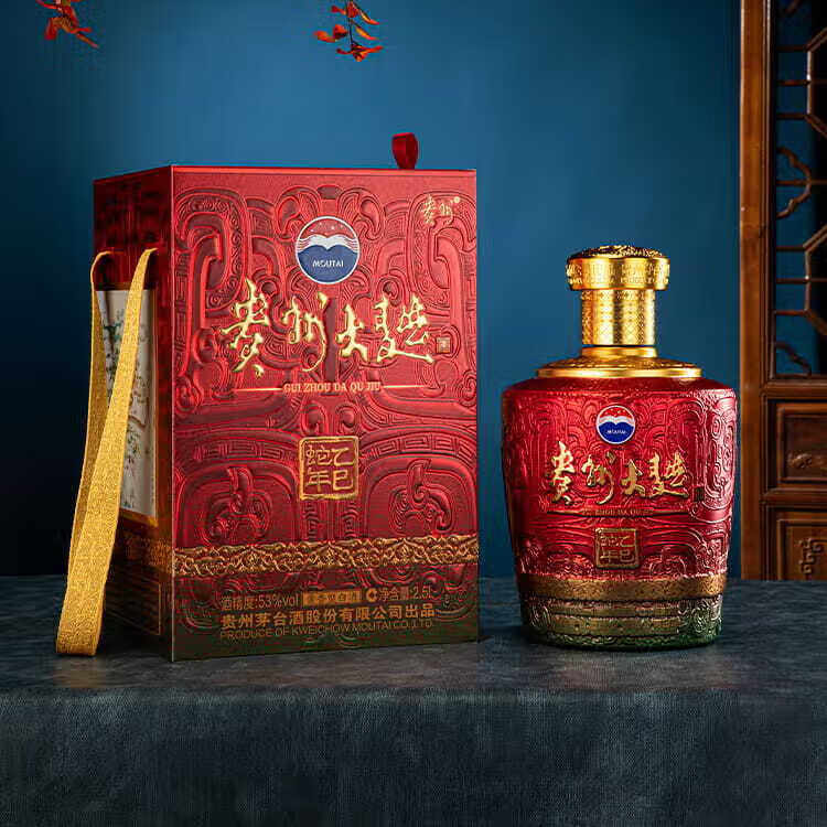 茅台贵州大曲生肖酒 乙巳蛇年坛装2.5L酱香型白酒 大曲蛇收藏