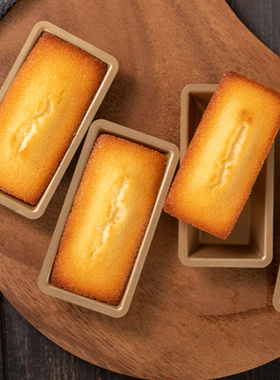 三能费南雪烘焙模具SN62105 SN62095长方形模 金砖面包模金色不沾