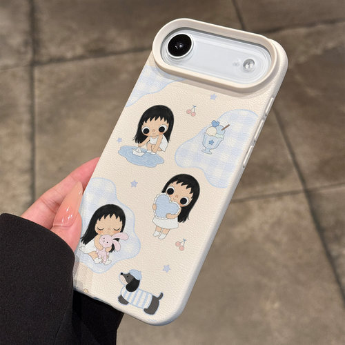 适用苹果17air可爱小玉腊肠狗