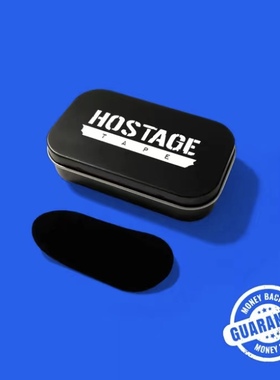 Hostage闭口贴矫正呼吸训练高弹力自粘成人瑜伽睡眠黑色止鼾胶带