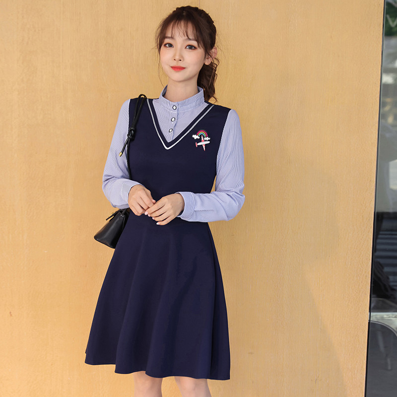 春秋装老师职业女装工作班服幼儿园教师园服连衣裙运动套装网球裙