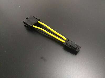 超软硅胶短线CPU供电8Pin转4Pin 8针转4针转接线 主板电源延长线