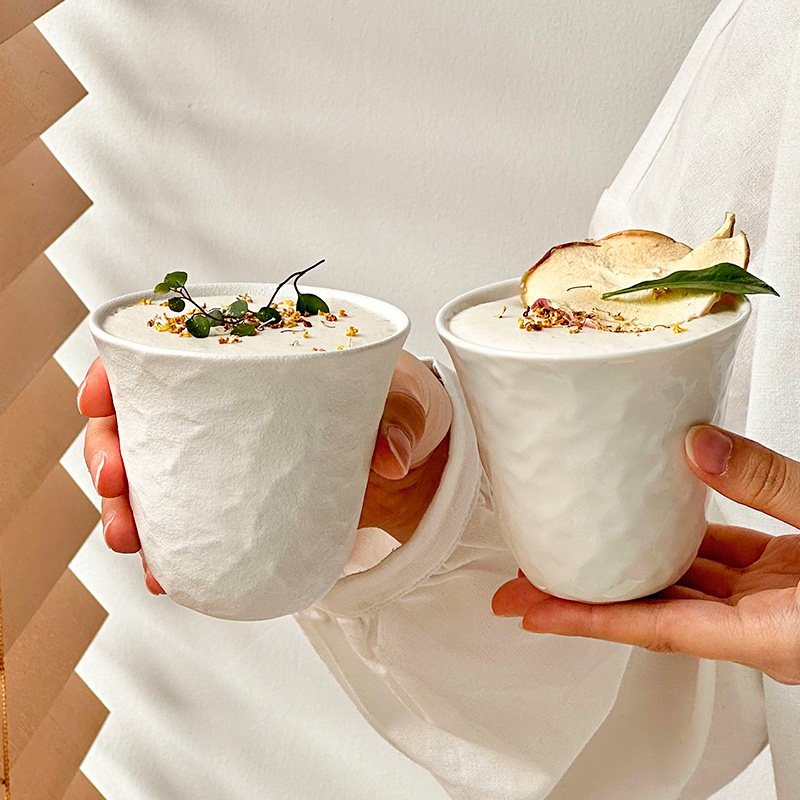 高級感水波紋陶瓷咖啡杯