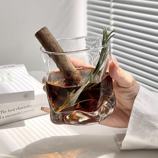 INS wind irregular glass whiskey cup
