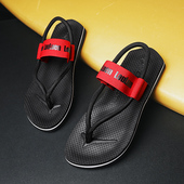 夏季 越南夹脚罗马沙滩鞋 防滑凉拖鞋 两穿人字拖男士 个性 韩版 男凉鞋