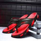 潮拖夏天男士 夹脚防滑人字拖沙滩按摩 夏季 一字拖室外厚鞋 底凉拖鞋