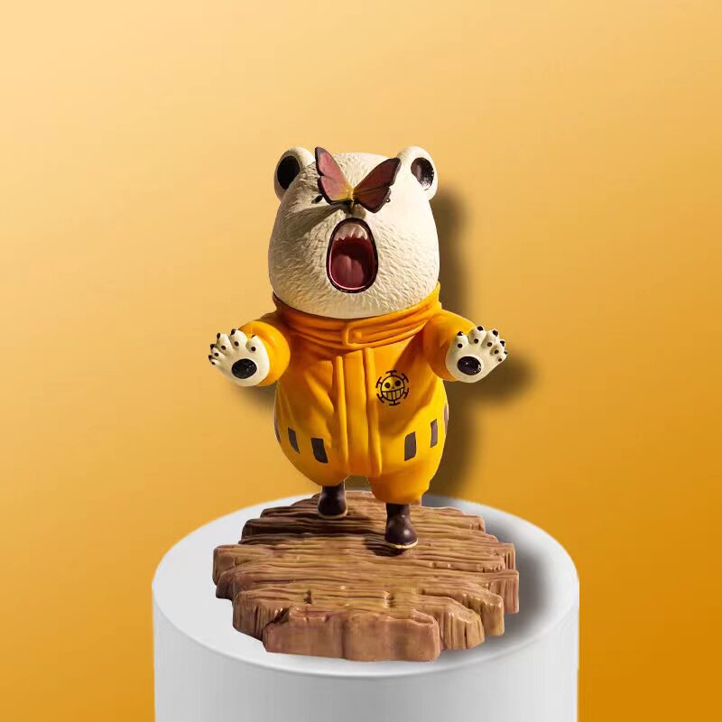 海贼王系列红心海贼团罗船员q版扑蝴蝶贝波熊可爱手办模型可爱礼