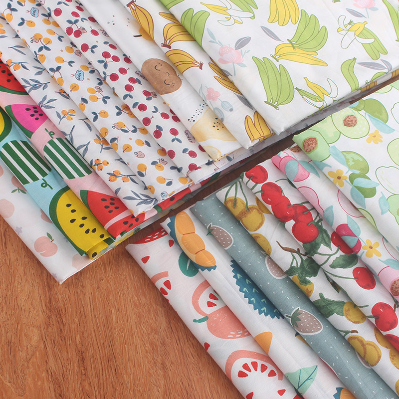 新款全棉斜纹水果印花布料床单被套面料卡通印花娃衣儿童服装面料,居家布艺,海绵垫/布料/面料/手工diy,淘宝优惠券,粉丝福利购,淘宝优惠卷