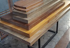 Нож ткань 老松木原木吧台板台面餐桌面工作台窗写字台板实木大木板隔板定制