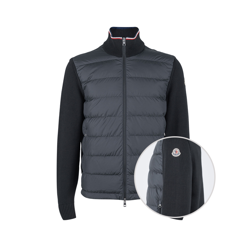 Moncler接拉链立领长袖羽绒服