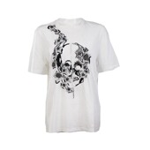 ALEXANDER MCQUEEN亚历山大麦昆女士骷髅头全棉短袖 T恤女钜惠XY