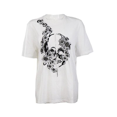 亚历山大麦昆女士全棉短袖T恤