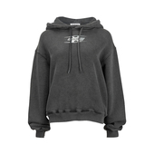 alexander wang亚历山大王女士字母徽标连帽套头长袖 卫衣女推选XY