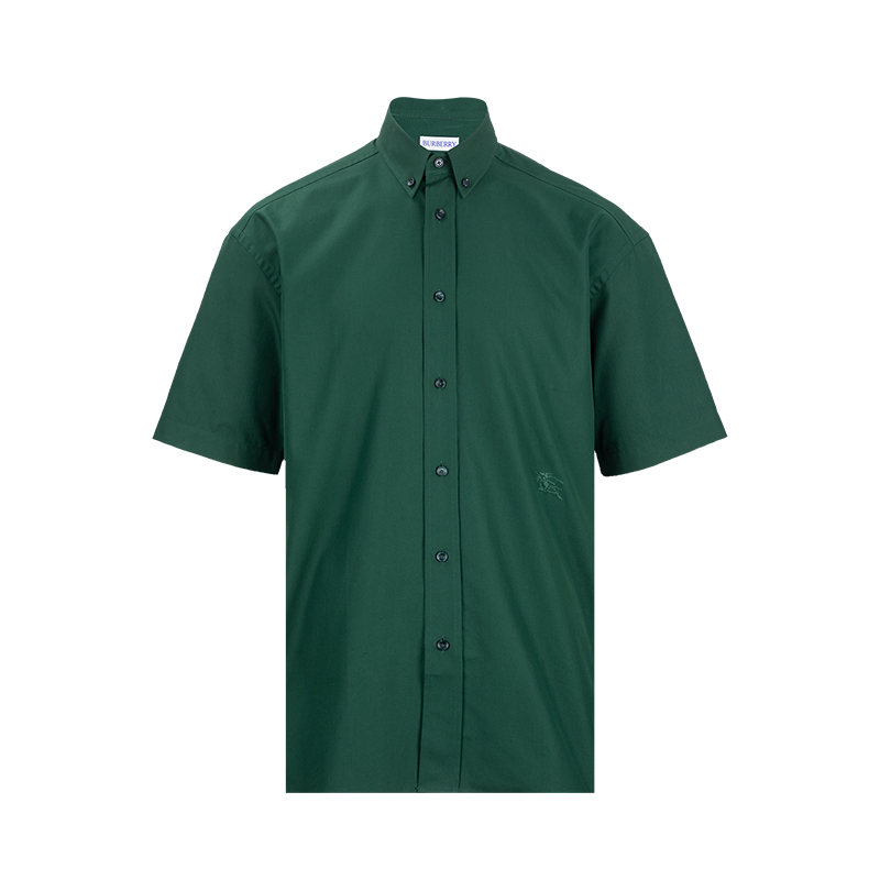 博柏利男士宽松单排扣短袖衬衫