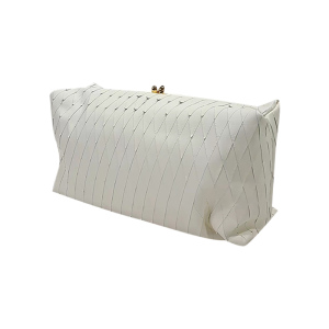 JilSander女经典条纹编织手拿包