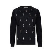 LANVIN 浪凡钉钻休闲女士全棉圆领套头卫衣女秋冬奥莱C