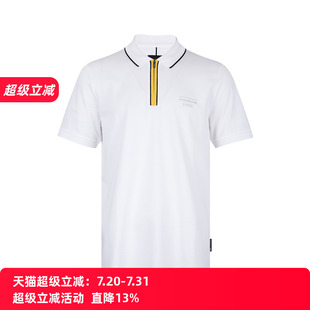 男士 Hugo 拉链polo衫 Boss雨果 春夏推广 博斯男字母logo短袖