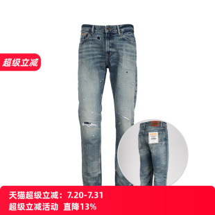 Boss雨果 破洞休闲牛仔裤 Hugo 博斯男士 长裤 2025年春夏新款