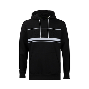 HUGO BOSS雨果博士条纹连帽抽绳长袖卫衣男2026年新品XY