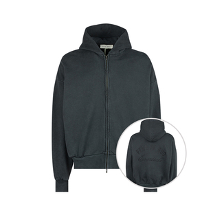 logo连帽拉链加绒卫衣男2026年新品 ESSENTIALS GOD男士 FEAR