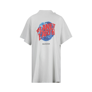 Balenciaga巴黎世家女士字母印花圆领套头短袖 推选 T恤女夏季