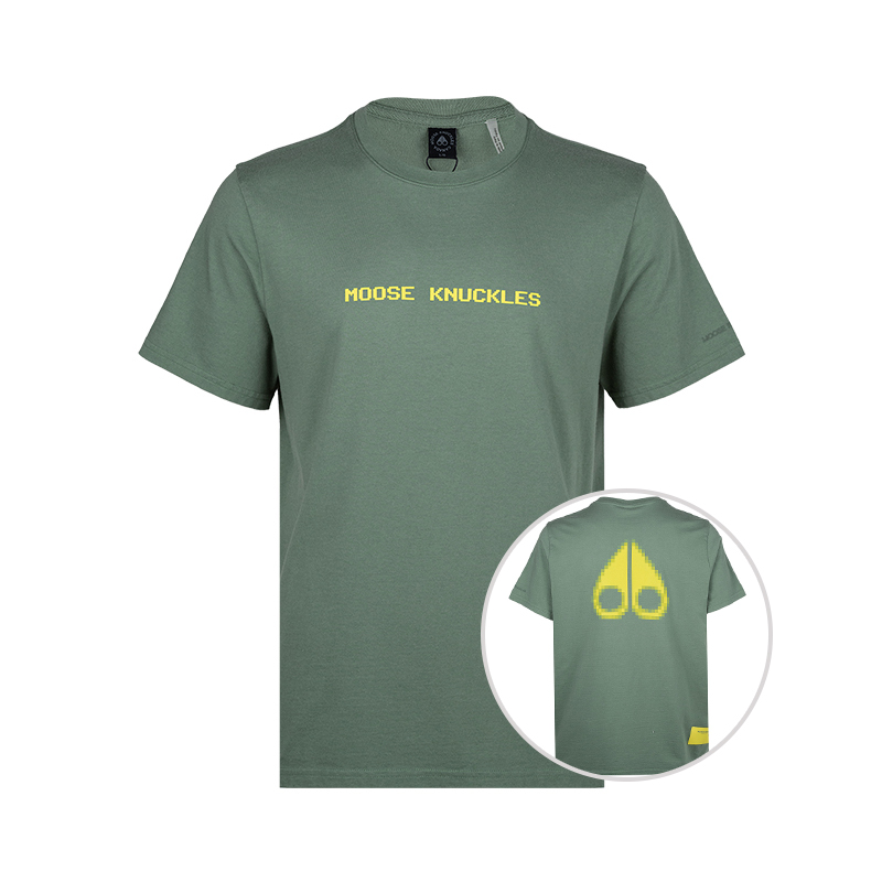 MOOSE KNUCKLES/慕瑟纳可男士剪刀logo全棉短袖T恤男春夏新款