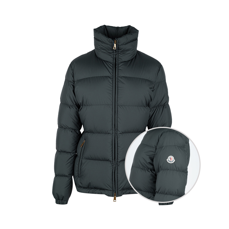 Moncler修身拉链长袖短款羽绒服