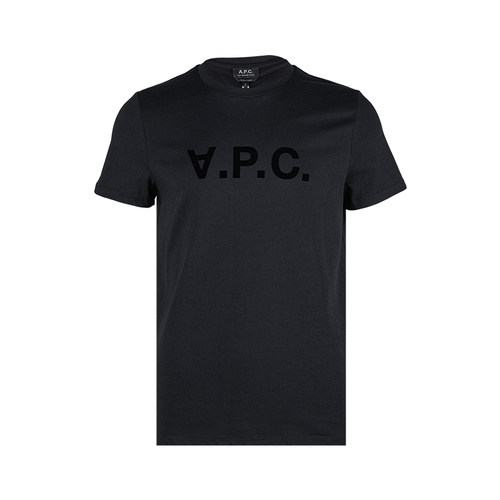 APC字母logo全棉短袖T恤男士