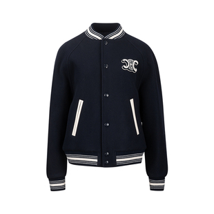 CELINE赛琳女士经典单排扣立领羊毛夹克外套女秋冬2026年新品推广