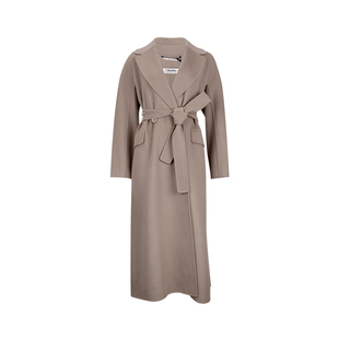 MAX MARA 麦丝玛拉女士长款双排扣羊毛大衣外套女秋冬推广