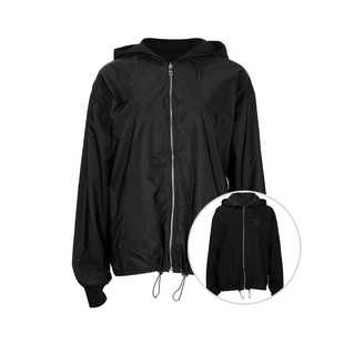 PRADA普拉达女士双面拉链连帽夹克外套女秋冬2026年新品