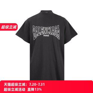 T恤女夏季 Balenciaga巴黎世家女士字母印花套头圆领短袖 推选